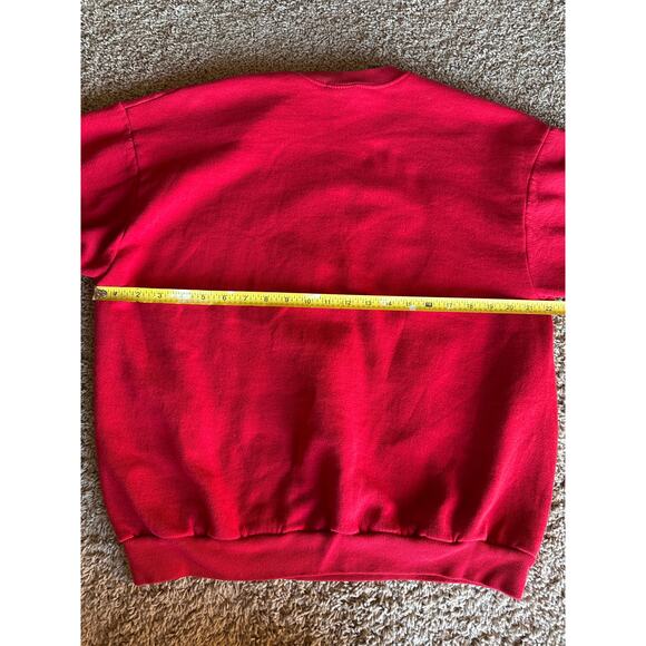 Vintage Taz NFL Kansas City Chiefs USA Made XL Red Crewneck Sweatshirt - Picture 7 of 9